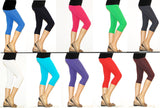 Kinder Mädchen Hose Leggings Leggins Capri 3/4 kurz Knie blickdicht Baumwolle