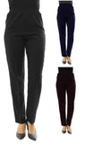 Schlupfhose Damen Hose Baumwolle Dehnbund Business Classic