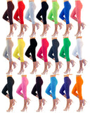 Damen Capri 3/4 Leggings Baumwolle hoher Bund Leggins Wäsche