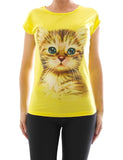 Damen Shirt Stretch T-Shirt Tunika Tank Top Bluse Damentop Zava