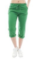 YESET Damen Chino Sommer Capri 3/4 Hose Damenhose