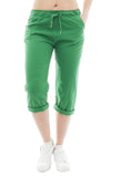 YESET Damen Chino Sommer Capri 3/4 Hose Damenhose