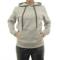 Damen Hoodie warm Vlies Kapuze Pulli Pullover Tasche vorne 7220