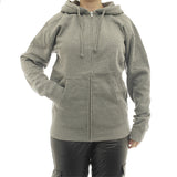 Damen Hoodie warm Fleece Kapuze Reißverschluss Zip Oversize 7177