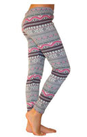 Kinder Mädchen Jungen Leggings Hose Leggins mit Fleece Norweger Muster