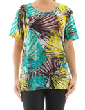 Damen Shirt Streifen Muster F73