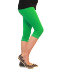 Mädchen Kinder Leggings Leggins Hose Capri 3/4 kurz Spitze Baumwolle hauteng