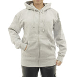 Damen Hoodie warm Fleece Kapuze Reißverschluss Zip Oversize 7177