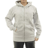 Damen Hoodie warm Fleece Kapuze Reißverschluss Zip Oversize 7177