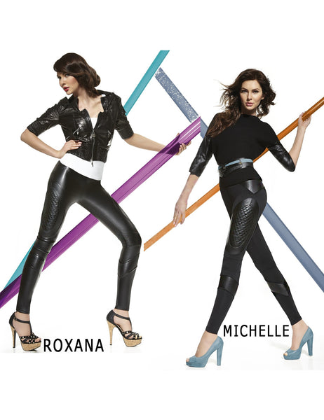 Fashion Hose Kunstleder Kunst-Leder Eco-Leather Michelle-Roxana