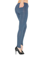 Leggings lang hoher Bund mit Taschen + Kinder lang
