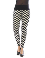 Damen Leggings lang hoher Bund Hose blickdicht Leo Leopard Tier-Muster Leggins