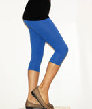 Kinder Mädchen Hose Leggings Leggins Capri 3/4 kurz Knie blickdicht Baumwolle