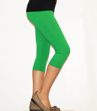 Kinder Mädchen Hose Leggings Leggins Capri 3/4 kurz Knie blickdicht Baumwolle