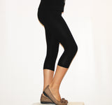 Kinder Mädchen Hose Leggings Leggins Capri 3/4 kurz Knie blickdicht Baumwolle