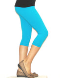 Kinder Mädchen Hose Leggings Leggins Capri 3/4 kurz Knie blickdicht Baumwolle