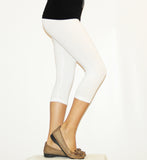 Kinder Mädchen Hose Leggings Leggins Capri 3/4 kurz Knie blickdicht Baumwolle