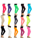 Kinder Mädchen Leggings lang blickdicht aus Baumwolle Hose