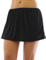 Mini Unterrock Gummibund Falten Rock Skirt Minirock