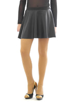 Swing Rock Mini Glanz Matt Lack Kunstleder Optik Gummibund Skirt Minirock