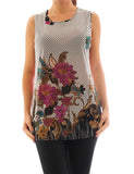 Damen Shirt Blumen Muster 546