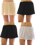 Mini Unterrock Gummibund Falten Rock Skirt Minirock