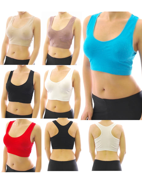 Sport BH Comfort Top Bustiers Bra Shirt Unterwäsche Tanktop BH-8005