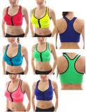 Sport BH Comfort Top Bustiers neon Shirt Bra Polster 0293-1