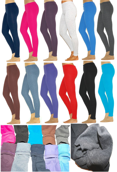 Thermo Leggings Fleece Kinder oder hoher Bund mit Steg