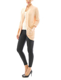 Kardigan Poncho Jacket Jacke lang Tunika Mantel Blouse Top Shirt