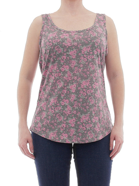 Striker Damen Top Shirt ärmellos Blumen Muster XL