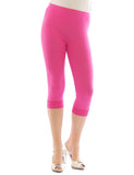 Capri 3/4 Leggings Spitze Baumwolle Damen blickdicht Hose Wäsche