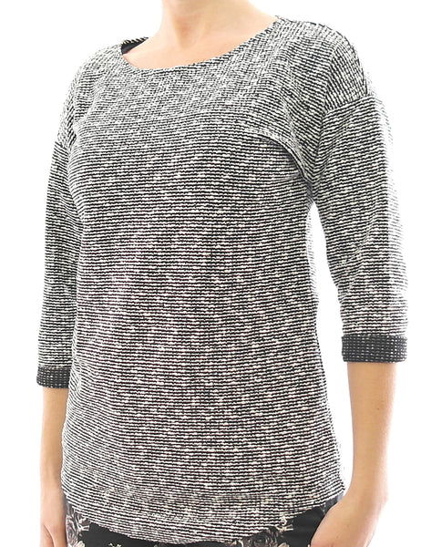 Damen Shirt 3/4 Arm Bluse Tunika Pullover TP-221