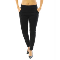 Stretchhose Hose Stretch Elegante Stoffhose Schlupfhose schwarz 176 48-5XL