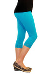 Mädchen Kinder Leggings Leggins Hose Capri 3/4 kurz Spitze Baumwolle hauteng