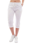 YESET Damen Chino Sommer Capri 3/4 Hose Damenhose