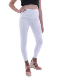 Leggings Hose Röre Treggings lang hoher Bund wie Kunstleder Latex Matt-Glanz