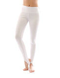 Thermo Fleece hoher Bund mit Steg Leggings Baumwolle Leggins Hose
