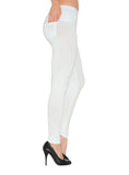 Leggings lang hoher Bund mit Taschen + Kinder lang