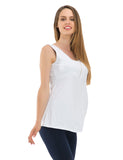 Umstand Shirt Ärmellos Top Tank Tanktop Bluse Reißverschluss