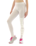 Lange Leggings Schrift Druck WORK OUT Leggins lang Baumwolle Fitness Hose