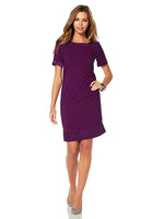 Buffalo Damen Kleid Dress Webkleid kurzarm Mini Minikleid violett Gr. 34 376428