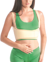 Damen Bandage Fixierung Brustkorbs Brust Rücken Klettverschluss Gurt 4302