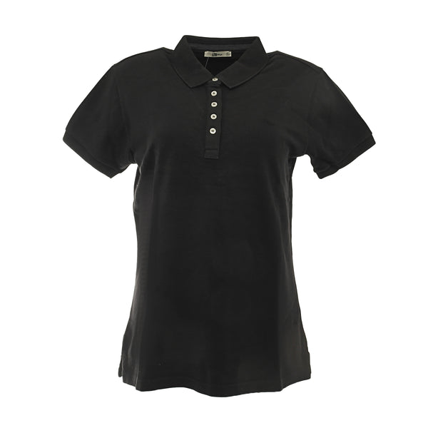 LTB Damen Poloshirt "Zadoti" kurzarm schwarz Baumwolle Gr. XL 59921222