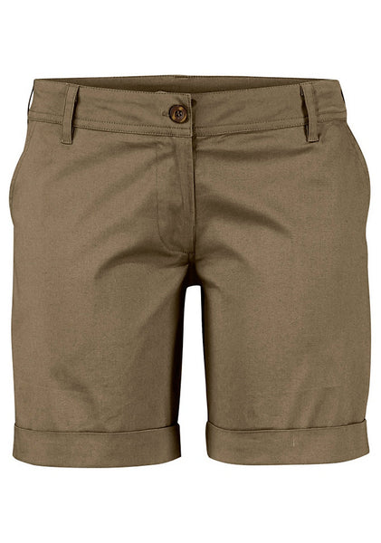 Buffalo Damen Strand-Bermuda Shorts kurze Hose Stretch khaki Gr. 34 602271