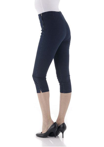 Aniston Damen Caprijeans Hose 3/4 Jeans Capri Stretch dunkelblau Gr. 44 689430