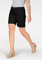 Junarose Damen Bermuda Shorts kurze Hose Stretch schwarz 851400
