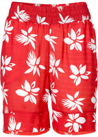 Rainbow Damen Bermuda Shorts kurze Hose Blumen-Muster rot 912931