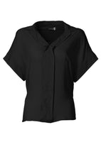 Bodyflirt Damen Bluse Tunika Kurzarm Hemd Shirt schwarz 915379