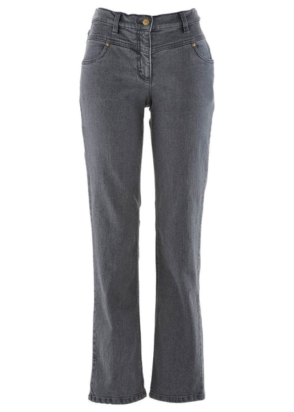 BPC Damen Stretch-Jeans Hose Jeggings medium grey denim Gr. 38 967984
